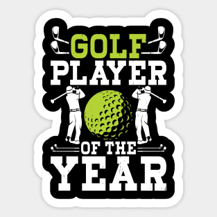 Golf Player Of the Year T Shirt For Women Men T-Shirt Sticker